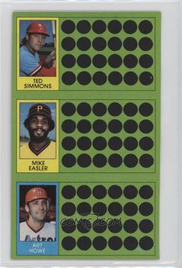 1981 Topps Baseball Scratch-Off - [Base] #63-81-99 - Ted Simmons, Mike Easler, Art Howe