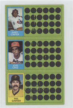 1981 Topps Baseball Scratch-Off - [Base] #66-83-102 - Gary Carter, Jose Cruz, Phil Garner [Noted]