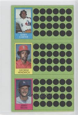 1981 Topps Baseball Scratch-Off - [Base] #66-85-103 - Gary Carter, George Hendrick, Jerry Reuss [Noted]