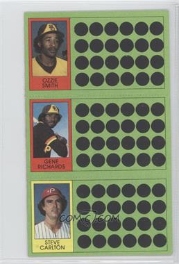 1981 Topps Baseball Scratch-Off - [Base] #68-86-104 - Ozzie Smith, Gene Richards, Steve Carlton