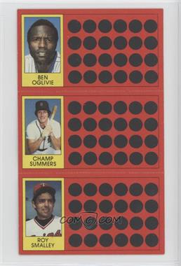 1981 Topps Baseball Scratch-Off - [Base] #7-24-43 - Ben Oglivie, Champ Summers, Roy Smalley