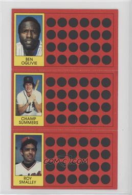 1981 Topps Baseball Scratch-Off - [Base] #7-24-43 - Ben Oglivie, Champ Summers, Roy Smalley