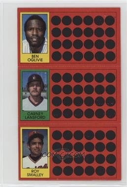 1981 Topps Baseball Scratch-Off - [Base] #7-24-43 - Ben Oglivie, Champ Summers, Roy Smalley