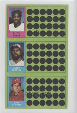 1981 Topps Baseball Scratch-Off - [Base] #70-89-107 - Jack Clark, Larry Parrish, Tom Seaver