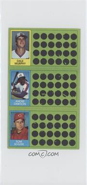 1981 Topps Baseball Scratch-Off - [Base] #72-90-107 - Dale Murphy, Andre Dawson, Tom Seaver
