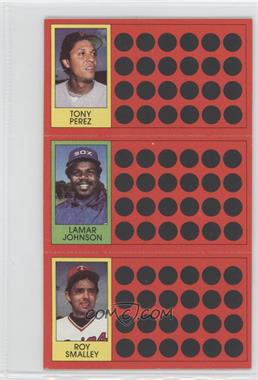 1981 Topps Baseball Scratch-Off - [Base] #8-26-43 - Tony Perez, Lamar Johnson, Roy Smalley