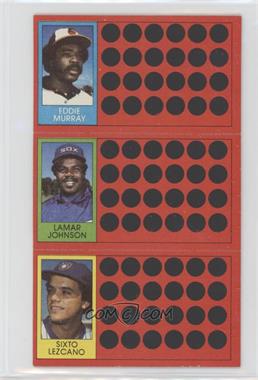 1981 Topps Baseball Scratch-Off - [Base] #9-26-45 - Eddie Murray, Lamar Johnson, Sixto Lezcano