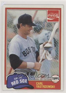 1981 Topps Coca-Cola Team Sets - Boston Red Sox #11 - Carl Yastrzemski