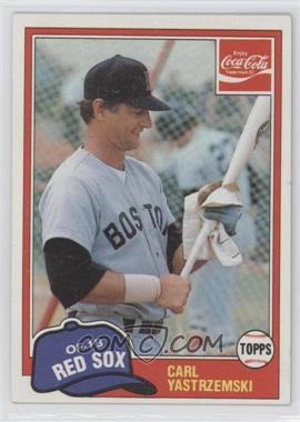 1981 Topps Coca-Cola Team Sets - Boston Red Sox #11 - Carl Yastrzemski