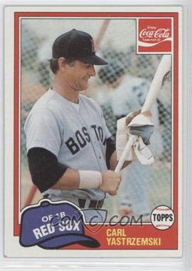 1981 Topps Coca-Cola Team Sets - Boston Red Sox #11 - Carl Yastrzemski
