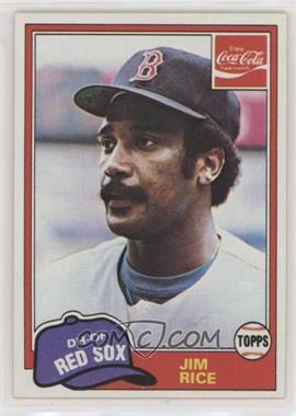 1981 Topps Coca-Cola Team Sets - Boston Red Sox #9 - Jim Rice