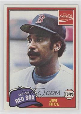 1981 Topps Coca-Cola Team Sets - Boston Red Sox #9 - Jim Rice
