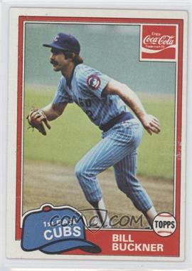 1981 Topps Coca-Cola Team Sets - Chicago Cubs #2 - Bill Buckner