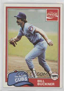 1981 Topps Coca-Cola Team Sets - Chicago Cubs #2 - Bill Buckner