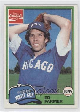 1981 Topps Coca-Cola Team Sets - Chicago White Sox #5 - Ed Farmer