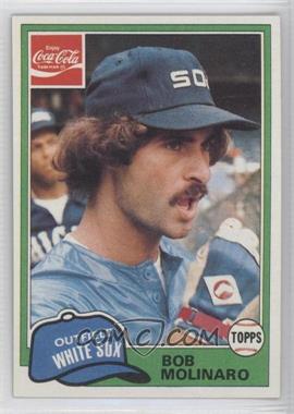 1981 Topps Coca-Cola Team Sets - Chicago White Sox #9 - Bob Molinaro