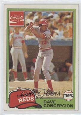 1981 Topps Coca-Cola Team Sets - Cincinnati Reds #3 - Dave Concepcion [Good to VG‑EX]