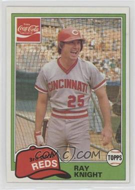 1981 Topps Coca-Cola Team Sets - Cincinnati Reds #8 - Ray Knight