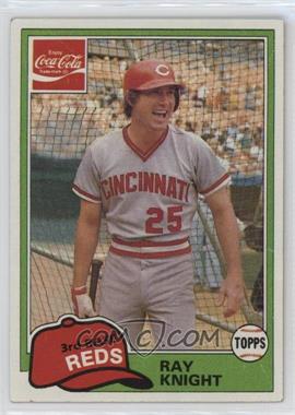 1981 Topps Coca-Cola Team Sets - Cincinnati Reds #8 - Ray Knight