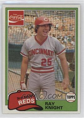 1981 Topps Coca-Cola Team Sets - Cincinnati Reds #8 - Ray Knight