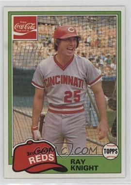 1981 Topps Coca-Cola Team Sets - Cincinnati Reds #8 - Ray Knight