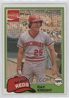 1981 Topps Coca-Cola Team Sets - Cincinnati Reds #8 - Ray Knight