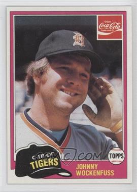 1981 Topps Coca-Cola Team Sets - Detroit Tigers #8 - John Wockenfuss