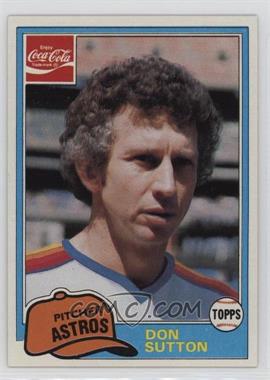 1981 Topps Coca-Cola Team Sets - Houston Astros #11 - Don Sutton