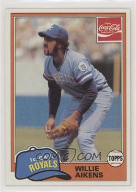 1981 Topps Coca-Cola Team Sets - Kansas City Royals #1 - Willie Aikens