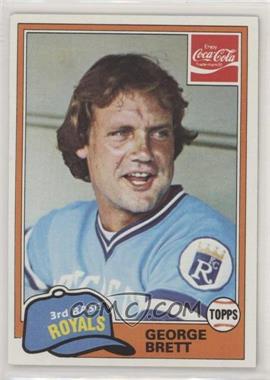 1981 Topps Coca-Cola Team Sets - Kansas City Royals #2 - George Brett