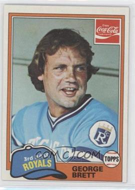 1981 Topps Coca-Cola Team Sets - Kansas City Royals #2 - George Brett