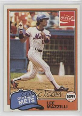 1981 Topps Coca-Cola Team Sets - New York Mets #6 - Lee Mazzilli