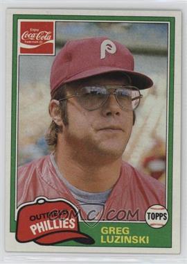 1981 Topps Coca-Cola Team Sets - Philadelphia Phillies #4 - Greg Luzinski