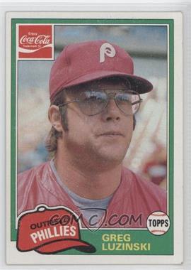 1981 Topps Coca-Cola Team Sets - Philadelphia Phillies #4 - Greg Luzinski