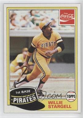 1981 Topps Coca-Cola Team Sets - Pittsburgh Pirates #10 - Willie Stargell