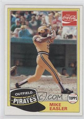 1981 Topps Coca-Cola Team Sets - Pittsburgh Pirates #3 - Mike Easler