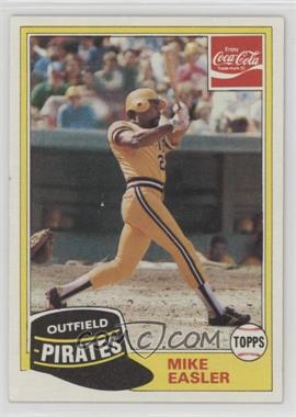 1981 Topps Coca-Cola Team Sets - Pittsburgh Pirates #3 - Mike Easler