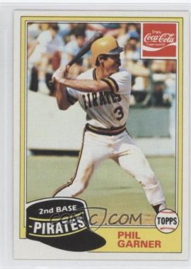 1981 Topps Coca-Cola Team Sets - Pittsburgh Pirates #5 - Phil Garner