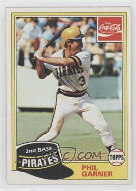 1981 Topps Coca-Cola Team Sets - Pittsburgh Pirates #5 - Phil Garner