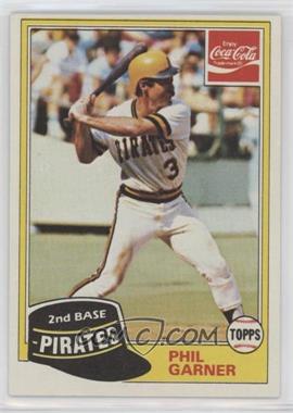 1981 Topps Coca-Cola Team Sets - Pittsburgh Pirates #5 - Phil Garner