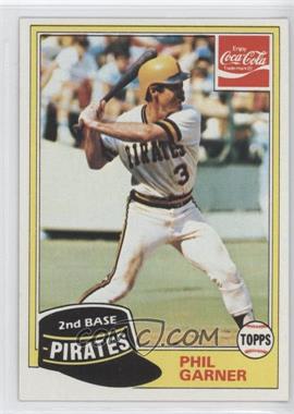 1981 Topps Coca-Cola Team Sets - Pittsburgh Pirates #5 - Phil Garner