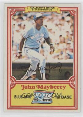 1981 Topps Drake's Big Hitters - [Base] #31 - John Mayberry