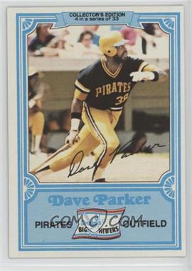 1981 Topps Drake's Big Hitters - [Base] #4 - Dave Parker