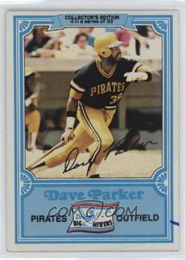 1981 Topps Drake's Big Hitters - [Base] #4 - Dave Parker [Poor to Fair]