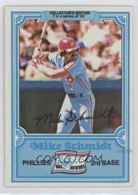 1981 Topps Drake's Big Hitters - [Base] #7 - Mike Schmidt [Good to VG‑EX]