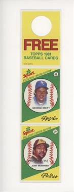 1981 Topps Squirt Exclusive Limited Edition - [Base] - Complete Hanger Panel #1-23 - George Brett, Jerry Mumphrey