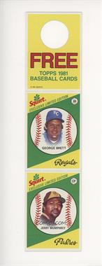 1981 Topps Squirt Exclusive Limited Edition - [Base] - Complete Hanger Panel #1-23 - George Brett, Jerry Mumphrey