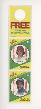 1981 Topps Squirt Exclusive Limited Edition - [Base] - Complete Hanger Panel #11-33 - Pete Rose, Chet Lemon