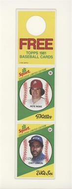 1981 Topps Squirt Exclusive Limited Edition - [Base] - Complete Hanger Panel #11-33 - Pete Rose, Chet Lemon