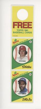 1981 Topps Squirt Exclusive Limited Edition - [Base] - Complete Hanger Panel #11-33 - Pete Rose, Chet Lemon